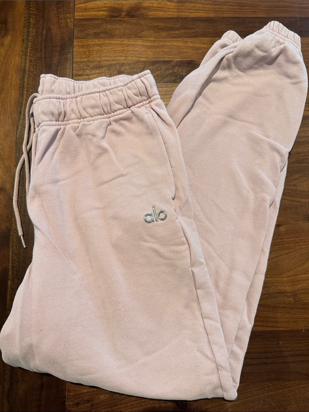 ALO Yoga Kids Blush Pink Jogger Sweatpants